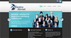 Desktop Screenshot of destinyabroad.com