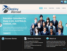 Tablet Screenshot of destinyabroad.com